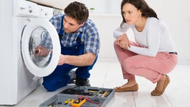 علت لرزش ماشین لباسشویی