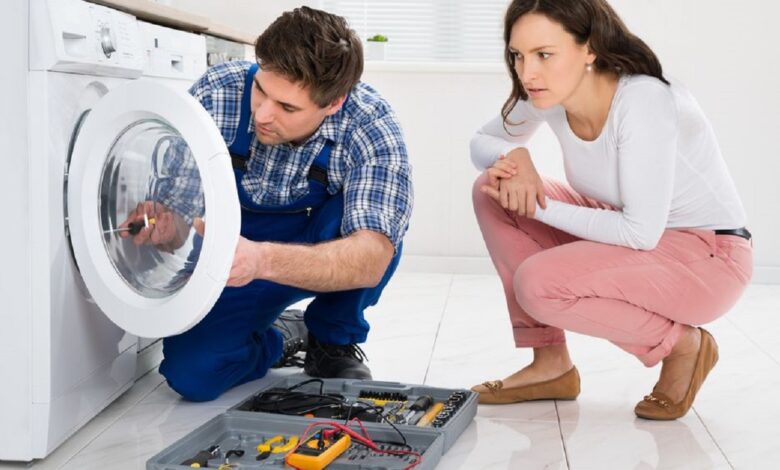 علت لرزش ماشین لباسشویی