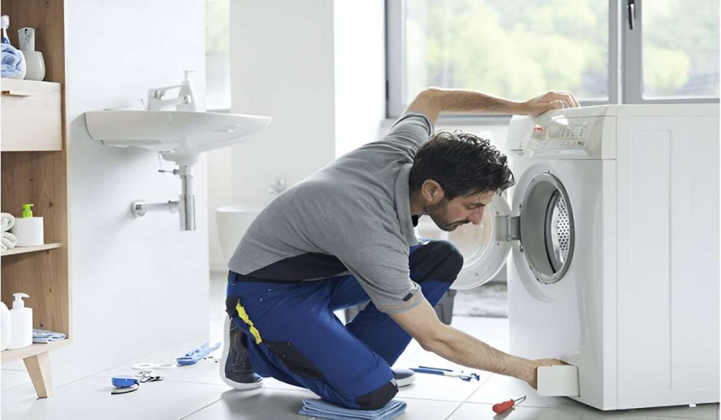 رسیدگی دوره‌ای به لباسشویی برای پیشگیری از برق گرفتگی