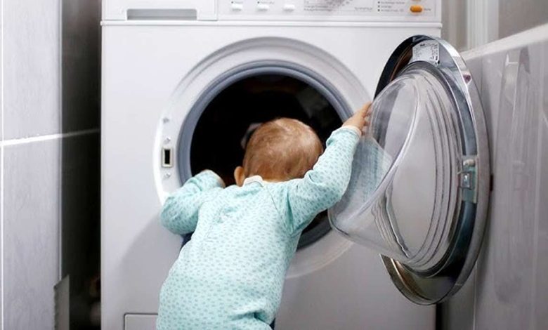 فعالسازی قفل کودک ماشین لباسشویی