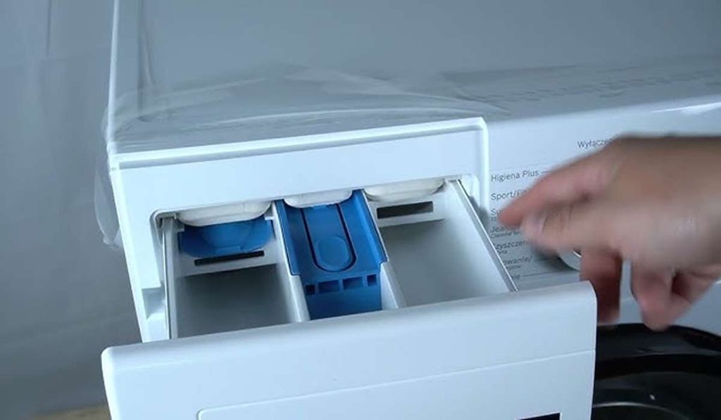 بقایای پودر در جاپودری لباسشویی