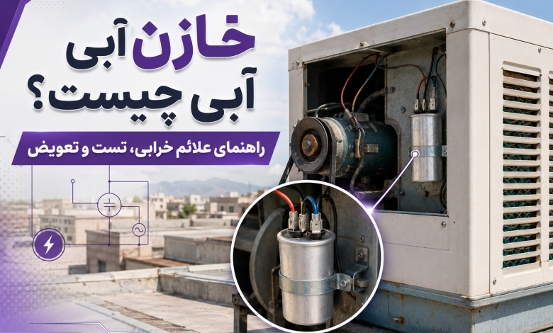 خازن کولر آبی