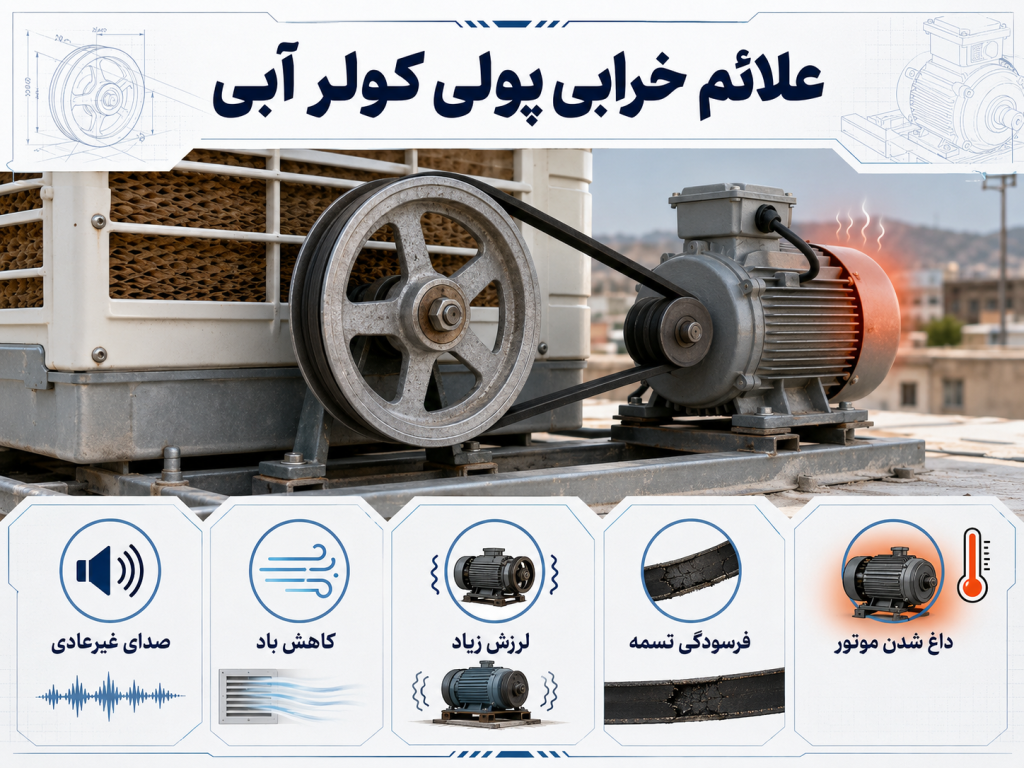 علائم خرابی پولی کولر آبی