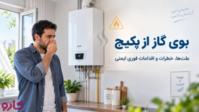 بوی گاز از پکیج
