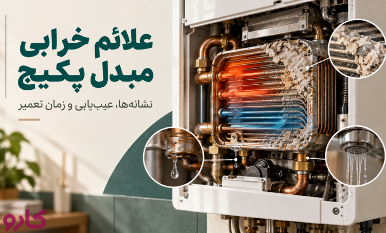 خرابی مبدل پکیج