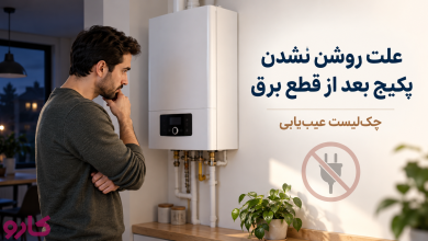 روشن نشدن پکیج بعد از قطع برق