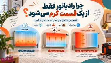 علت گرم شدن یک قسمت رادیاتور