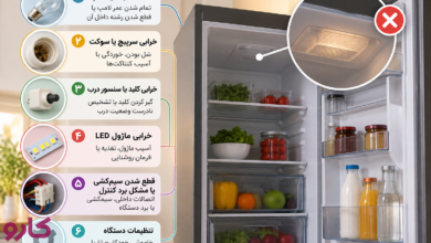 علت روشن نشدن لامپ یخچال