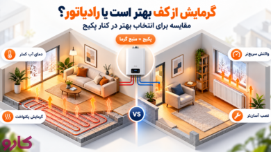 گرمایش از کف بهتر است یا رادیاتور